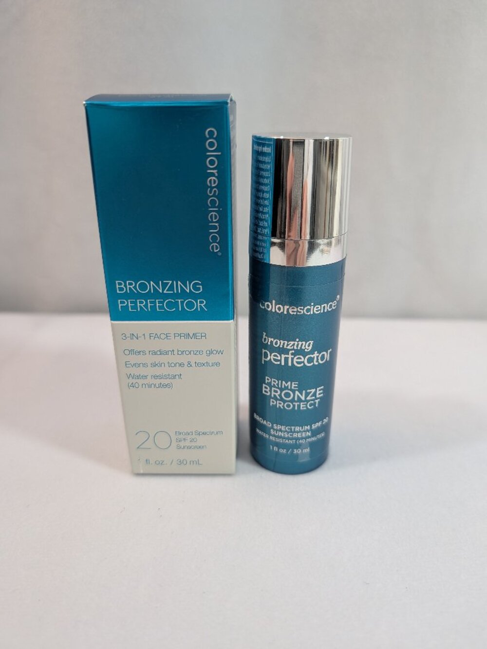 Colorescience Bronzing Perfector 3-in-1 Face Primer New in Box